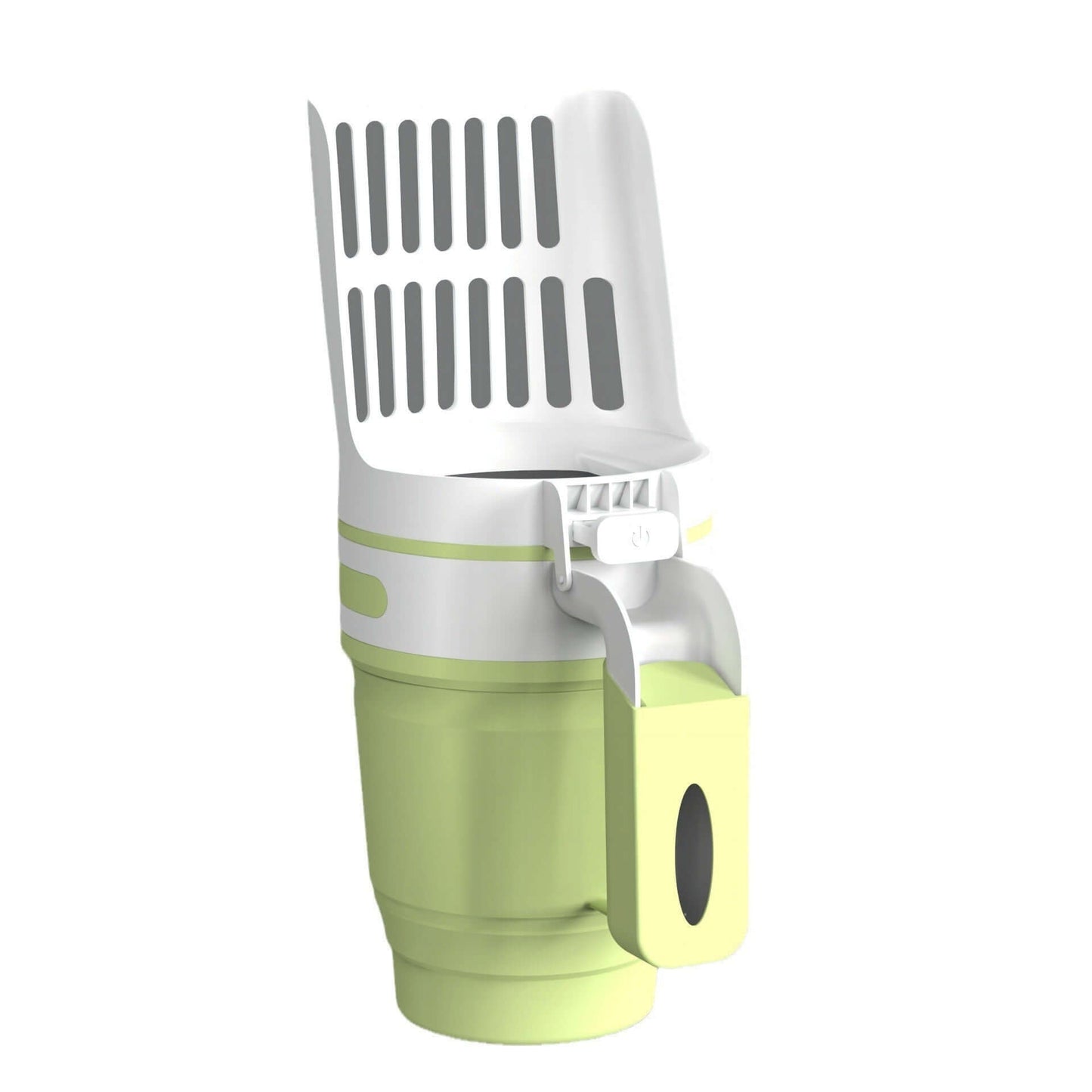 2-in-1 cat litter shovel scoop for easy cleaning with refill bags, designed for efficient pet waste collection.