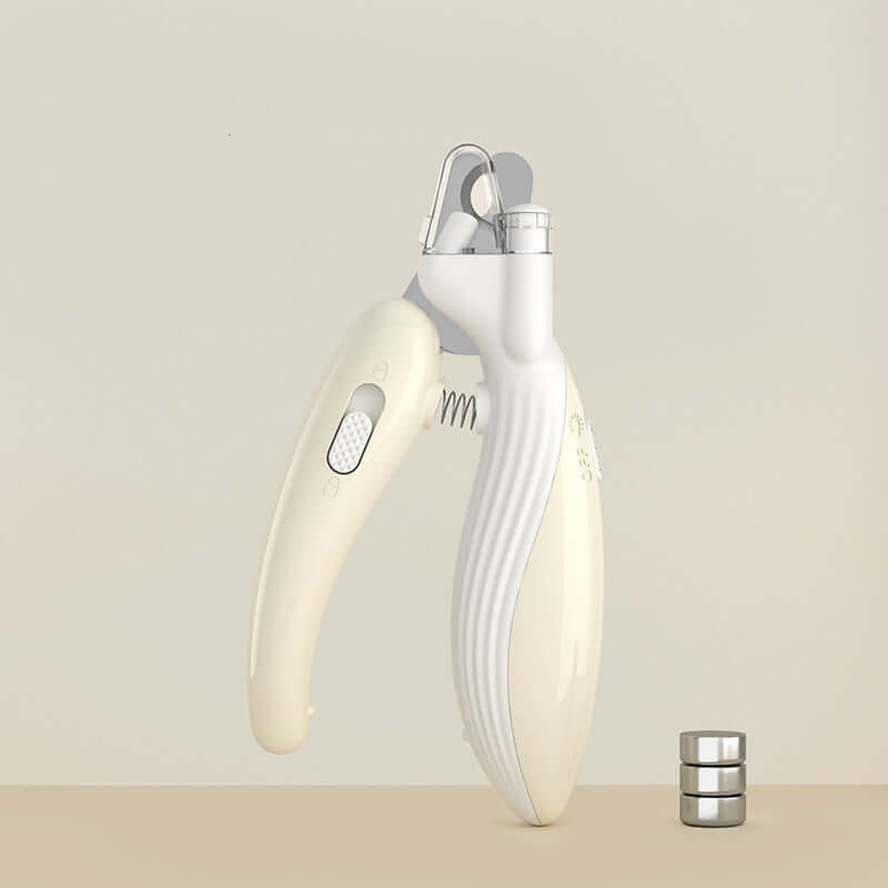 LED electric pet nail clippers designed for safe trimming of small and medium pets with ergonomic handles.