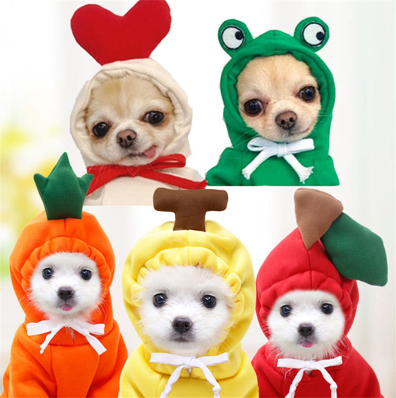 Hoodies Winter Warm Fleece Pet Clothing
